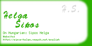 helga sipos business card